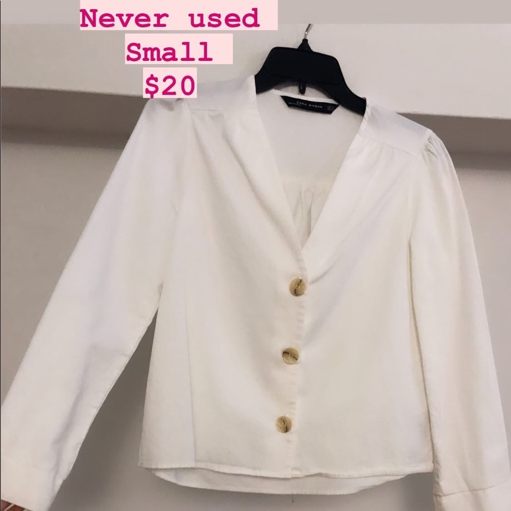 Zara button down blouse